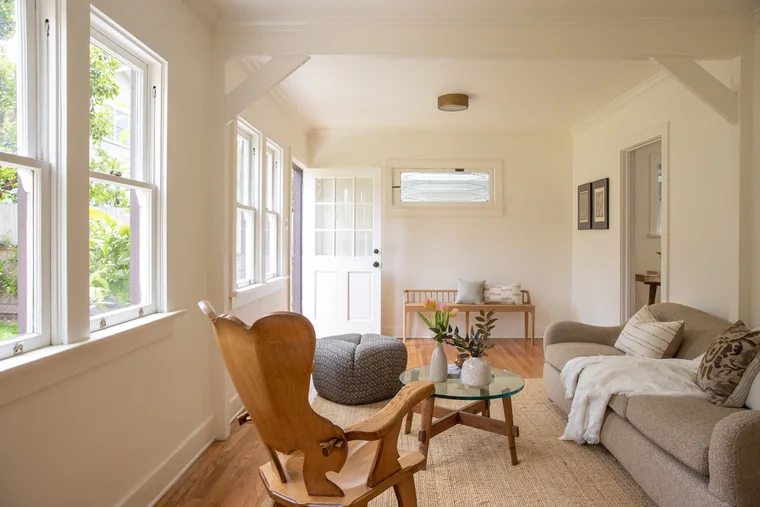 Sunlit Santa Monica Canyon cottage living room — 10 Good Things June 2026 newsletter by Alex Hoerner